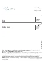 Preview for 1 page of Luca Varess 69479 Installation Manual