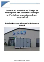 Preview for 1 page of Lucam Fairtype 1200 Installation, Operation And Maintenance Manual