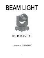 Lucas Led 200W User Manual preview