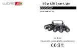 Предварительный просмотр 1 страницы Lucas Led 5 Eye LED Beam Light User Manual