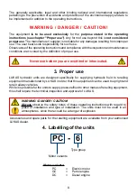 Предварительный просмотр 8 страницы LUCAS 84072930085 Operating Instructions Manual