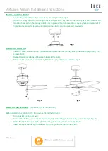 Preview for 16 page of LUCCI Air Airfusion Akmani Series Installation, Operation & Maintenance Instructions Manual