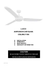 Предварительный просмотр 1 страницы LUCCI Air AIRFUSION CAROLINA Installation And Operation Manual