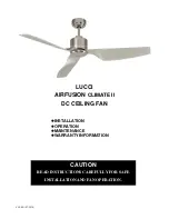 LUCCI Air AIRFUSION CLIMATE II Manual preview