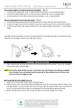 Preview for 9 page of LUCCI Air AIRFUSION PEREGRINE Installation, Operation, Maintenance & Warranty Information