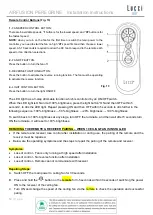 Preview for 13 page of LUCCI Air AIRFUSION PEREGRINE Installation, Operation, Maintenance & Warranty Information