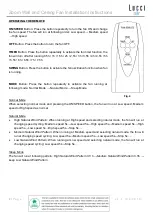 Предварительный просмотр 5 страницы LUCCI Air AIRFUSION ZOOM Installation, Operation, Maintenance & Warranty Information