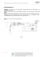 Предварительный просмотр 9 страницы LUCCI Air ESPERANCE Series Manual