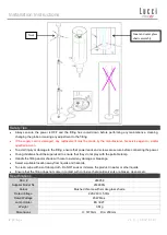 Предварительный просмотр 2 страницы Lucci decor 260958 Installation Instructions