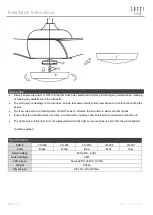 Предварительный просмотр 2 страницы Lucci fini AIRFUSION NORDIC Series Installation Instructions