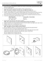 Предварительный просмотр 2 страницы Lucci LEDlux AURA BACKLIT Installation Instructions