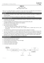 Preview for 1 page of Lucci LEDlux RIBBON II Installation Instructions