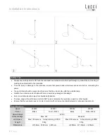 Preview for 2 page of Lucci LEDlux STEM LED TABLE LAMP Series Installation Instructions