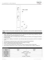 Предварительный просмотр 2 страницы LUCCI FORREST Installation Instructions