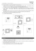 Preview for 2 page of LUCCI LEDLux Desi Series Installation Instructions