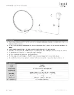 Предварительный просмотр 2 страницы LUCCI LEDLux MERIDIAN II Installation Instructions