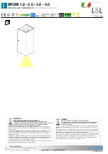 Предварительный просмотр 4 страницы LUCE&LIGHT BROM 1.0 Installation Instructions