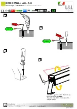 Preview for 4 page of LUCE&LIGHT RIVER WALL 4.0 Installation Instructions Manual