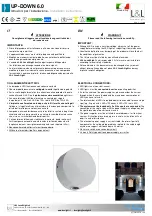 Preview for 1 page of LUCE&LIGHT UP-DOWN 6.0 Installation Instructions