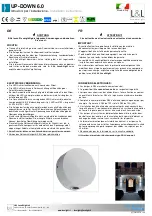 Preview for 2 page of LUCE&LIGHT UP-DOWN 6.0 Installation Instructions