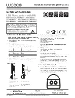 luceco LFSP10W1B30 Installation & Operating Instructions предпросмотр