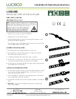 Preview for 1 page of luceco LUXBAND Installation & Operating Instructions