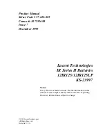 Предварительный просмотр 3 страницы Lucent Technologies 12IR125 Product Manual