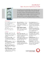 Preview for 1 page of Lucent Technologies AnyMedia 4300 Specifications