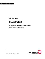 Предварительный просмотр 1 страницы Lucent Technologies Cajun P112T Installation Manual