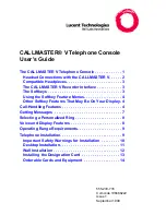 Lucent Technologies CALLMASTER User Manual предпросмотр