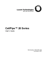 Lucent Technologies CELLPIPE 20 series User Manual preview