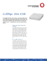 Lucent Technologies CellPipe 20A-USB Specifications preview