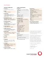 Предварительный просмотр 2 страницы Lucent Technologies CellPipe 22A Series Specifications