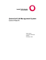 Lucent Technologies CentreVu User Manual preview