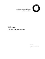 Предварительный просмотр 1 страницы Lucent Technologies CIB 3063 Manual