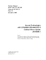 Предварительный просмотр 3 страницы Lucent Technologies CPS4000 Product Manual