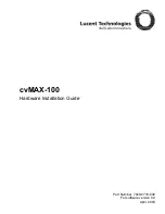 Lucent Technologies cvMAX-100 Installation Manual предпросмотр