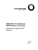 Preview for 1313 page of Lucent Technologies DDM-2000 OC-3 User & Service Manual