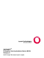 Preview for 1 page of Lucent Technologies Definity 8410 User Manual