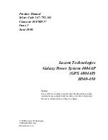 Предварительный просмотр 3 страницы Lucent Technologies Galaxy 4804AP Product Manual