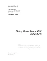 Lucent Technologies Galaxy Power System 4824 Product Manual предпросмотр