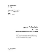 Предварительный просмотр 3 страницы Lucent Technologies J85500Q-1 Product Manual