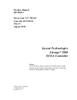 Preview for 1 page of Lucent Technologies J85501D-1 Product Manual