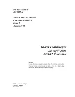 Preview for 1 page of Lucent Technologies J85501D-2 Product Manual