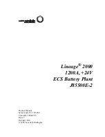 Lucent Technologies Lineage 2000 ECS Battery Plant Product Manual preview