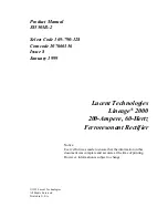 Предварительный просмотр 3 страницы Lucent Technologies Lineage 2000 J85503B-2 Product Manual