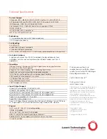 Preview for 2 page of Lucent Technologies Lucent Compact Switch Specifications