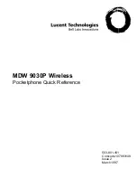 Preview for 1 page of Lucent Technologies MDW 9030P Quick Reference