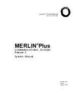 Lucent Technologies MERLIN Plus Release 2 System Manual предпросмотр