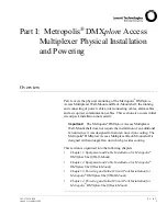 Preview for 35 page of Lucent Technologies Metropolis DMXplore Installation Manual